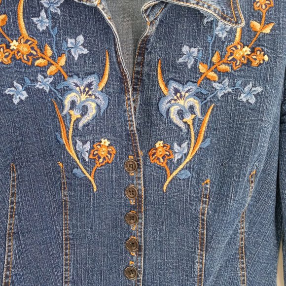 Fantastic Embordered Jean Jacket - Picture 3 of 4
